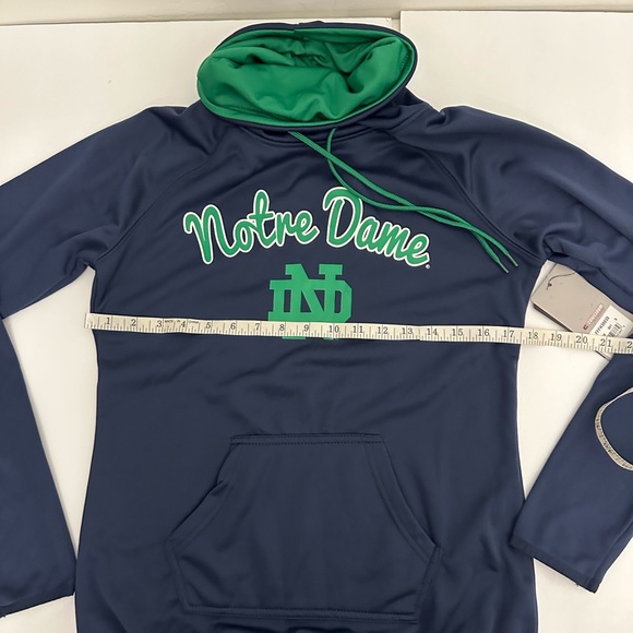 NEW Notre Dame cowneck sweater with front pounch size Small - Picture 3 of 14
